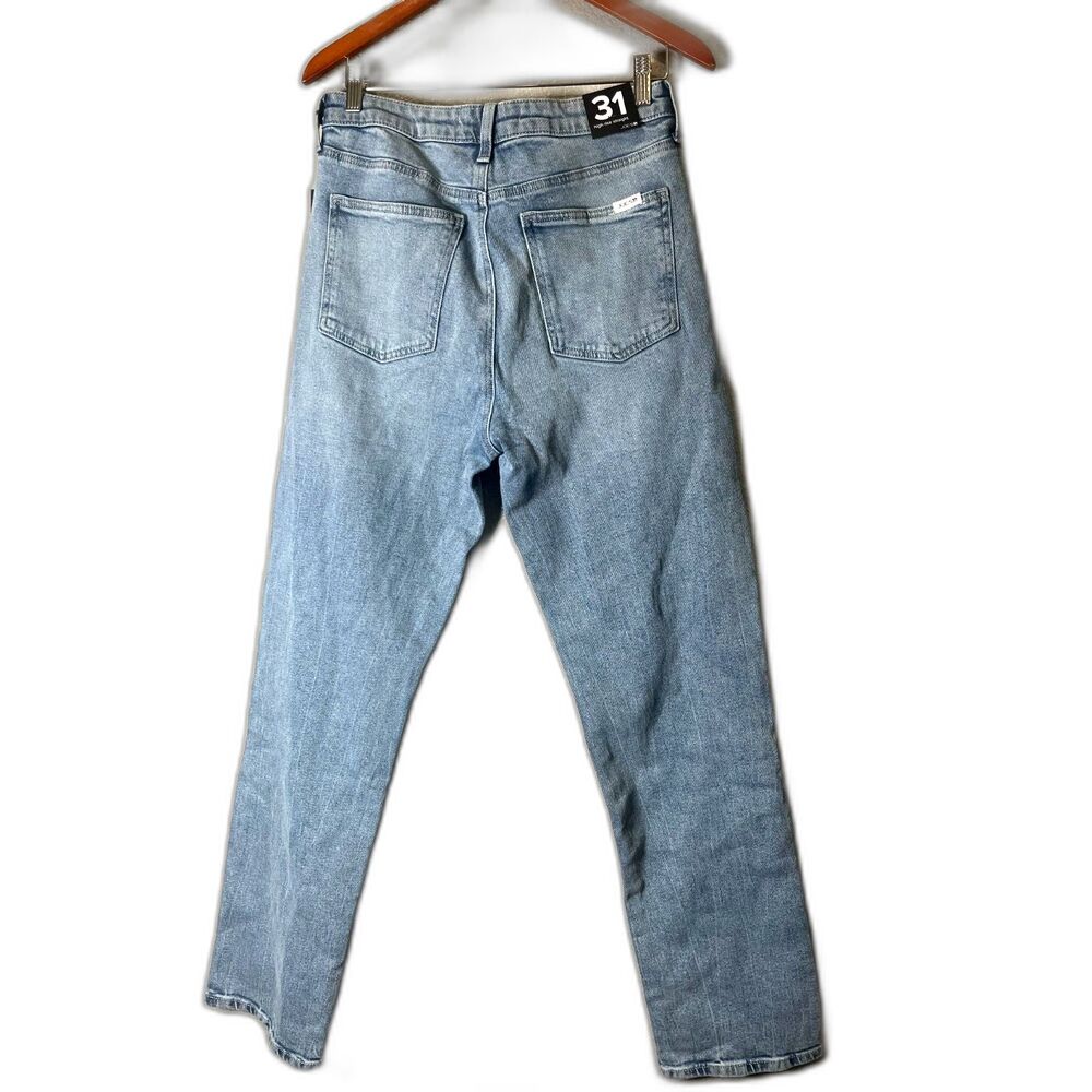 Joe's Jeans Light Wash Faded Wash High Rise Straight Size 31 NWT 99% Cotton - Picture 3 of 4